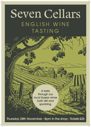 TASTING TICKET - English Wine - THURSDAY 28TH NOVEMBER-Seven Cellars