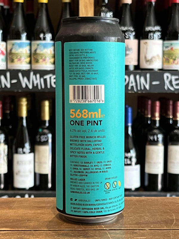 Arbor Ales - Helles Lager Gluten Free-Seven Cellars