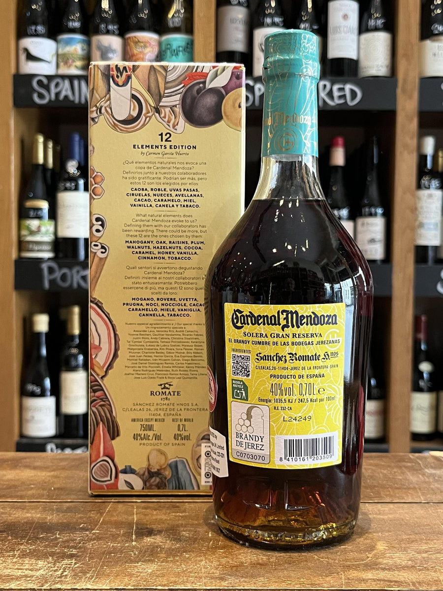 Cardenal Mendoza - Brandy Solera 15 YO Elements | Seven Cellars