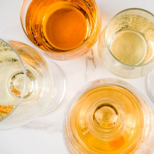 Is Orange Wine just Rose? Glasses of Orange Wine and Rose Wine