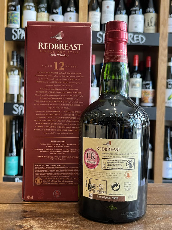 Redbreast 12YO Irish Whiskey - Seven Cellars