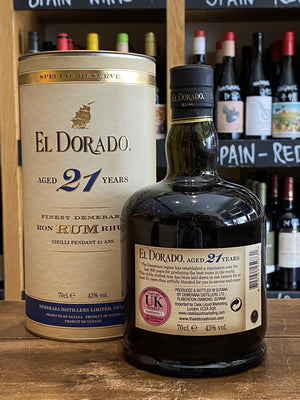 El Dorado - 21 Year Old -  Rum - Seven Cellars