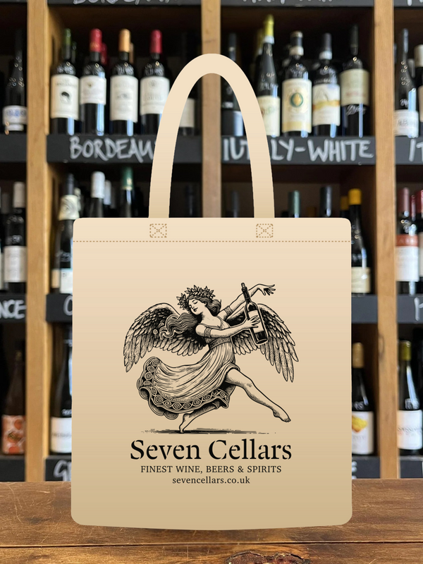 Seven Cellars "Wine Angel" Printed Tote Bag