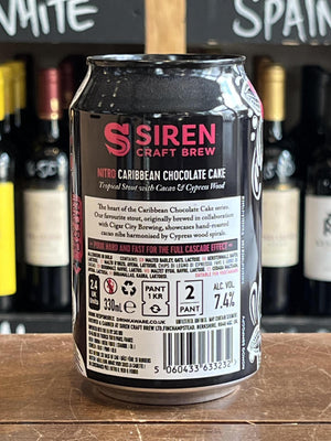 Siren - Caribbean Chocolate Cake NITRO - Stout - Seven Cellars