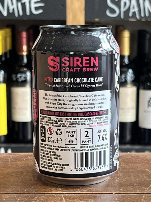 Siren - Caribbean Chocolate Cake NITRO - Stout - Seven Cellars