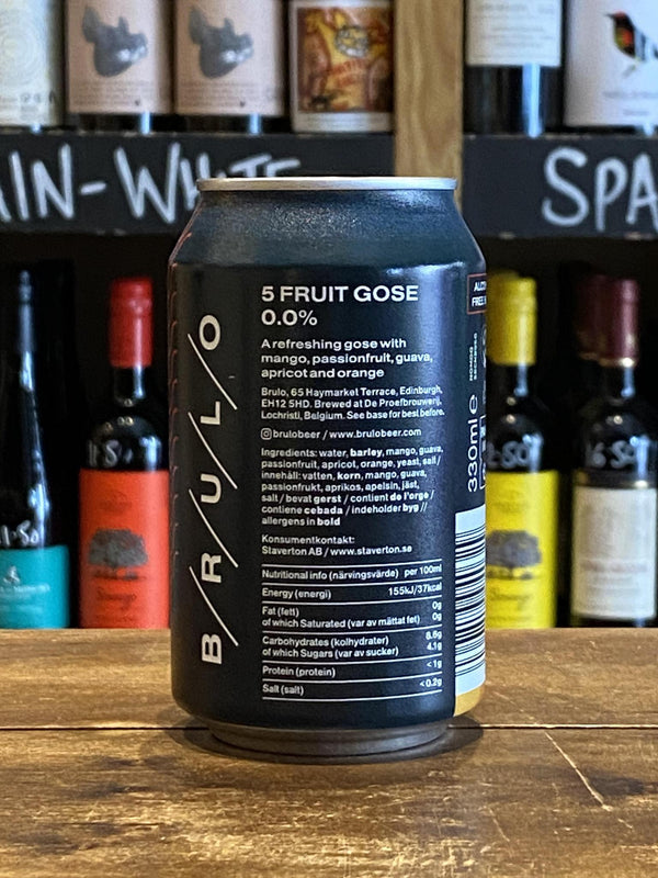 Brulo - 5 Fruit Gose - No Alcohol - Seven Cellars