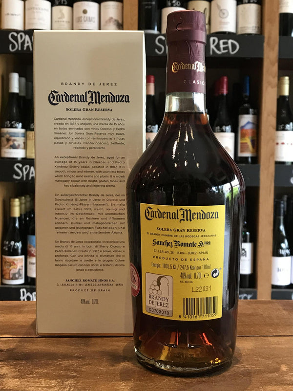 Cardenal Mendoza Solera Gran Reserva 15YO - Seven Cellars