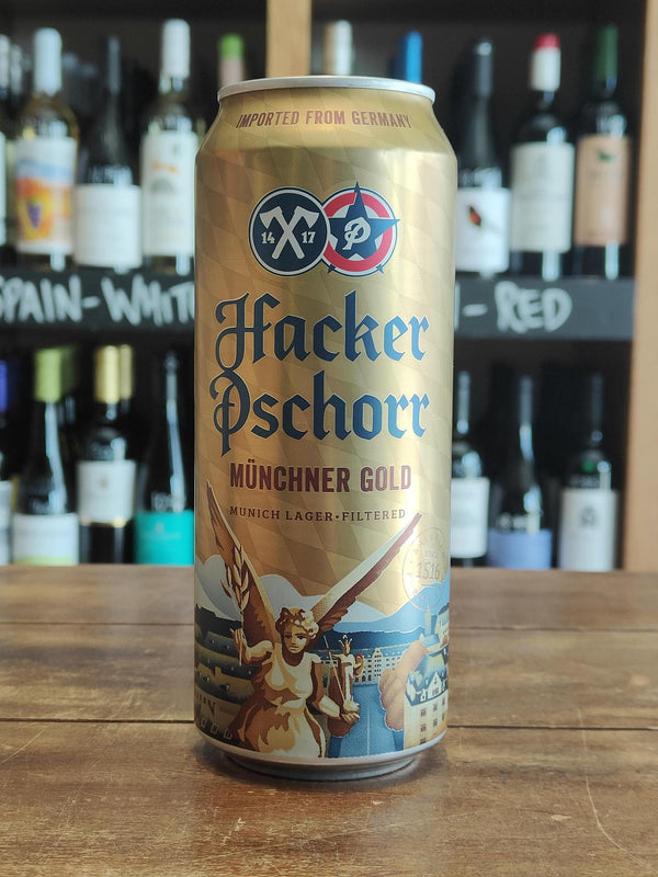 Hacker Pschorr - Munich Gold CANS - Lager - Seven Cellars