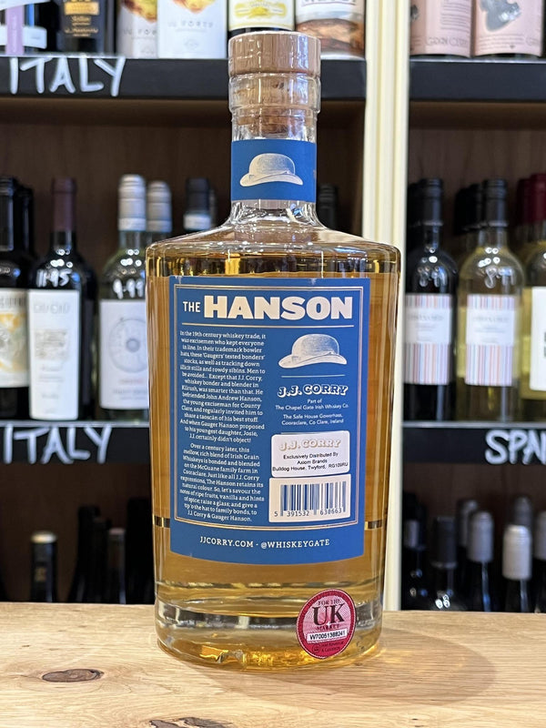 J.J Corry "The Hanson" Irish Whiskey - Seven Cellars