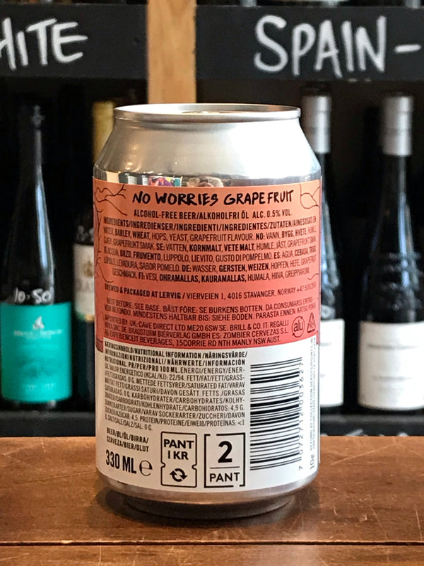 Lervig - No Worries - Grapefruit - Seven Cellars