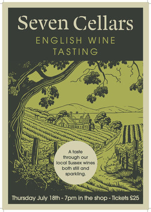 Tasting - ENGLISH WINE - THURSDAY JULY 18th - Seven Cellars