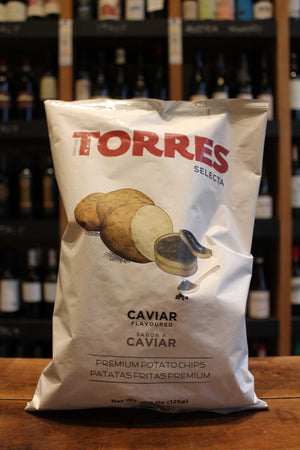 Torres Crisps with Caviar - Seven Cellars