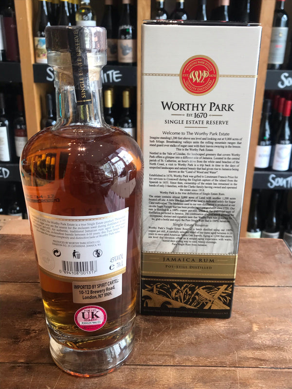 Worthy Park Single Estate Rum - Seven Cellars