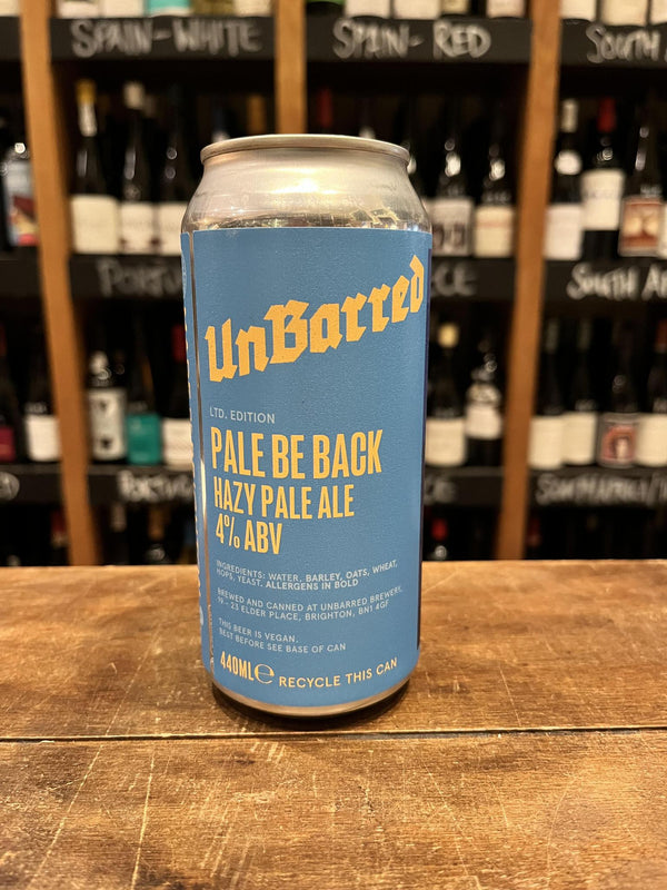 Unbarred - Pale Be Back - Hazy Pale Ale
