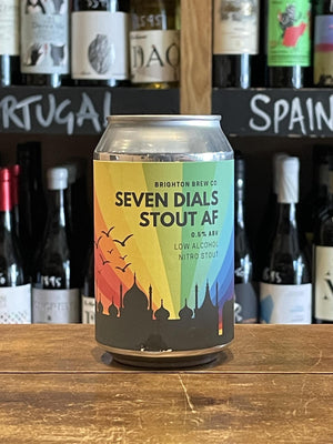 Brighton Brew Co. - Seven Dials Stout AF 0.5% (Gluten Free, Vegan)-Seven Cellars