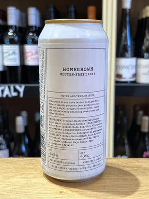 Wiper and True Homegrown GF Lager - Seven Cellars